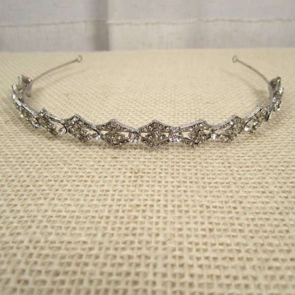 Bel Aire Bridal Silver and Crystal Bridal Headpiece Style 6095 main image 7